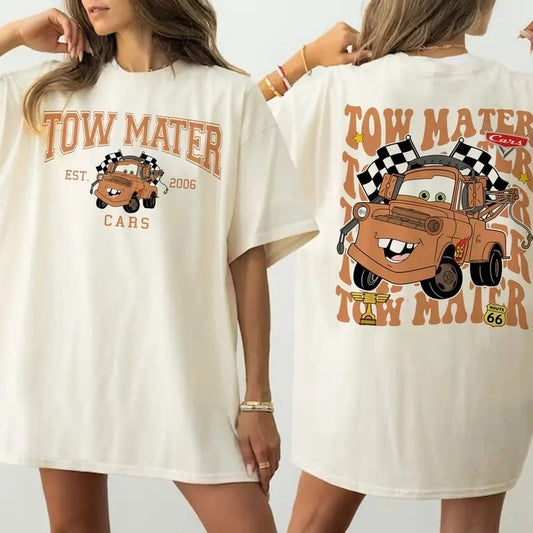 Retro Two Side Mc Queen Cars Shirt, Cars Movie T-Shirt, , Mcq ueen and Mater Shirt, Piston Cup Champion Shirt, Light ning Mc Que en Number Shirt Casual Cotton