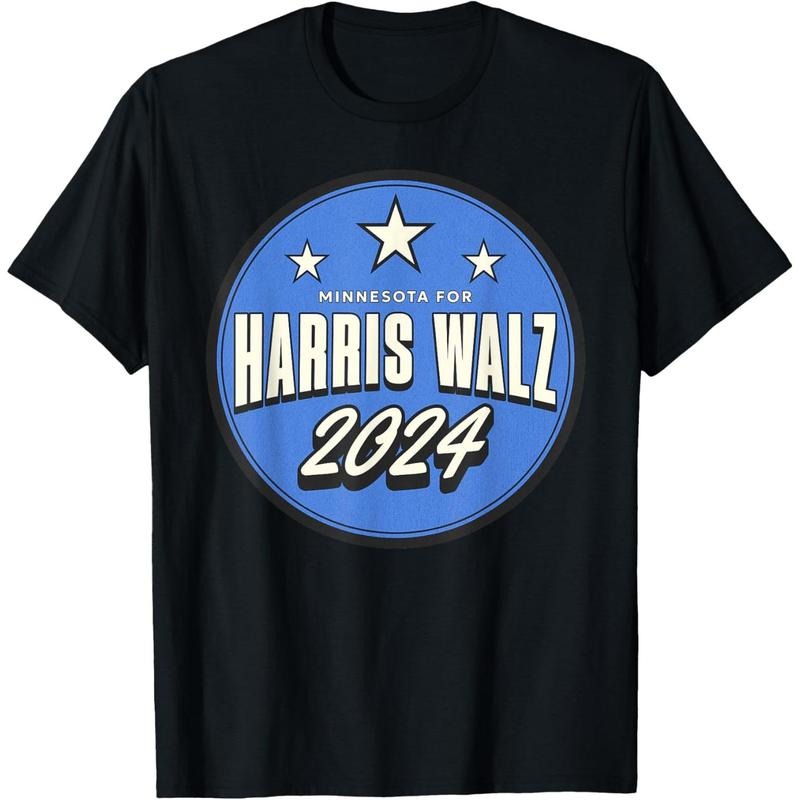 Retro Vintage Minnesota Kamala Harris Walz 2024 T-Shirt made in usa