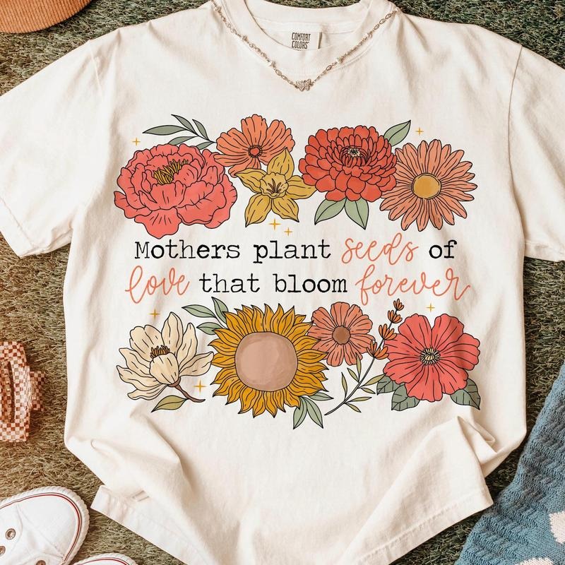 Retro floral mama quote shirt, mom tee, she is mom shirt, mama, floral mom, mothers day, mom shirt