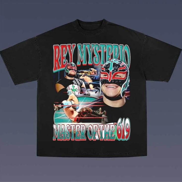 Rey Mysterio Vintage Graphic Tees, Wrestling Tshirt, WWE Shirts, Masters 2025 Merch, Unisex Vacation Outfits Men Clothing Gifts Women Streetwearstyle{n002}2