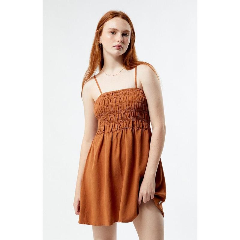 Rhythm Women's Classic Shirred Mini Dress