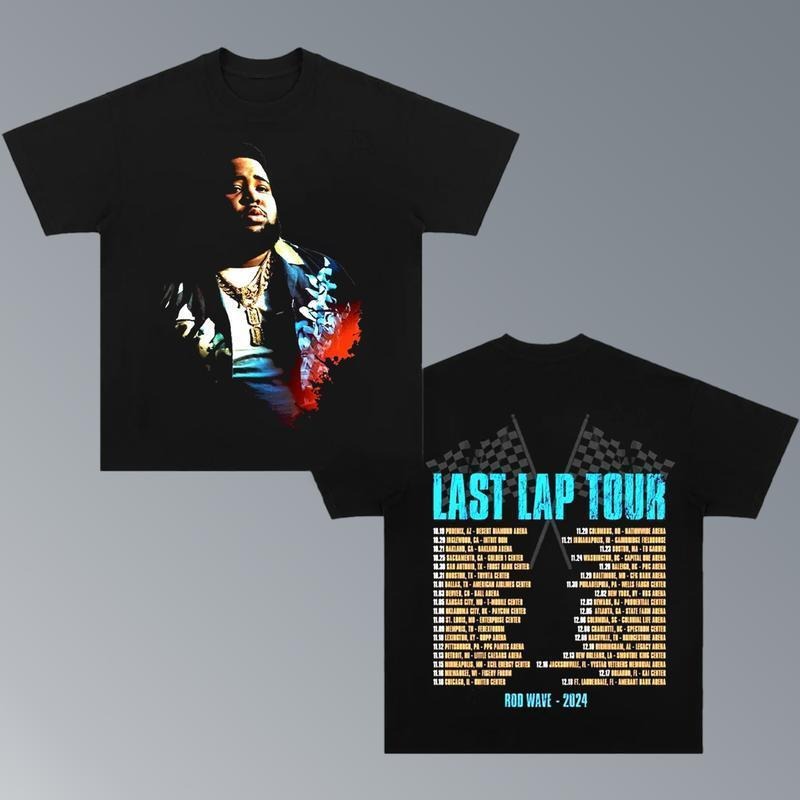 Rod Wave Last Lap Tour Shirt, Rod Wave Last Lap 2024 Tour Music Tee, Rod Wave Rapper T-shirt, Rod Wave Unisex Tee Gift For Men Women, Rod Wave Fan Gift Womenswear Crewneck Clothing