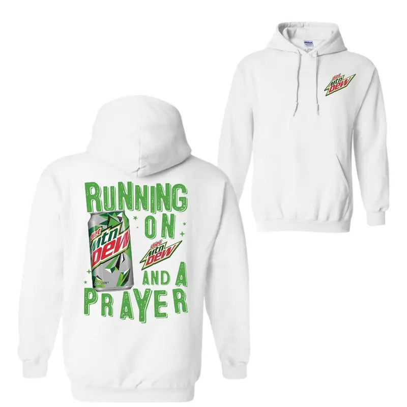 Running On Mountain Dew And A Prayer Hoodie Sweatshirt T-Shirt, For Men And Women, Trendy Shirt