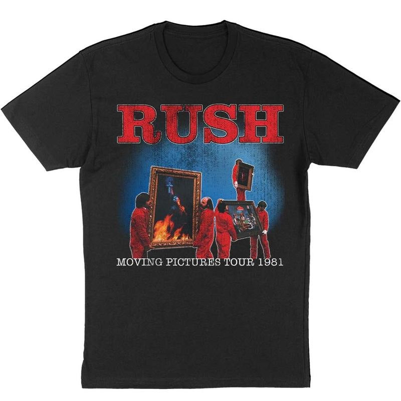 Rush T-Shirt Mens Moving Pictures Tour 81 Band, Fan Gift