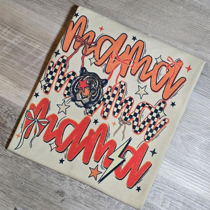 SAND retro mama checkered graphix tee or Sweatshirt