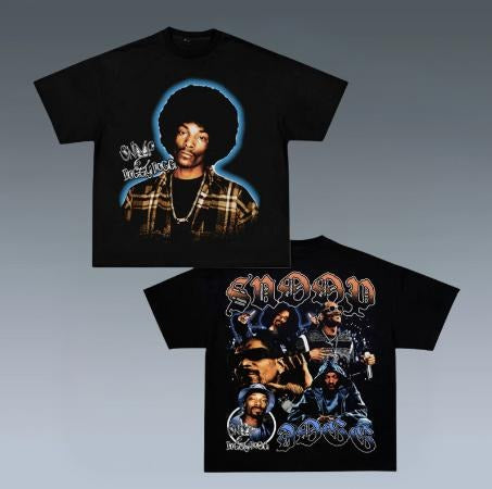 SNOOP DOGG TEE, Double Prints Vintage T-Shirt, Rapper Shirt, Hip Hop Shirt, Rap Music Shirt, R&B Shirt, Pop Shirt, Graphic Tee Shirt, Unisex T-Shirt, Gift For Him, Crewneck Short Sleeve Shirt, Shirt Trending Top Menswear Underwear Streetwear