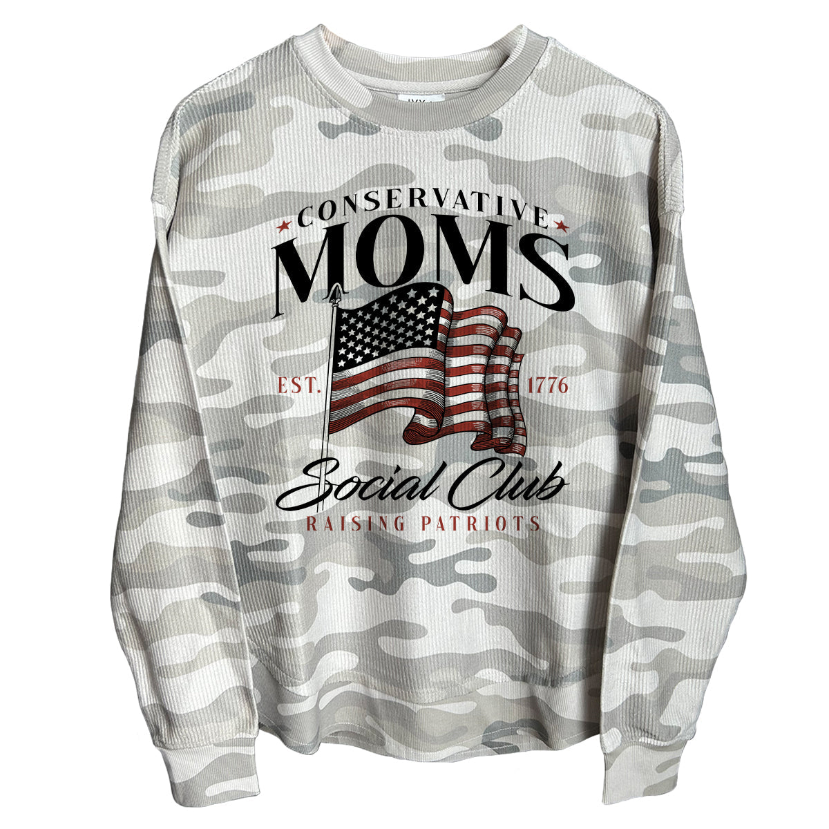 Conservative Moms Social Club (Front) Corded Poncho