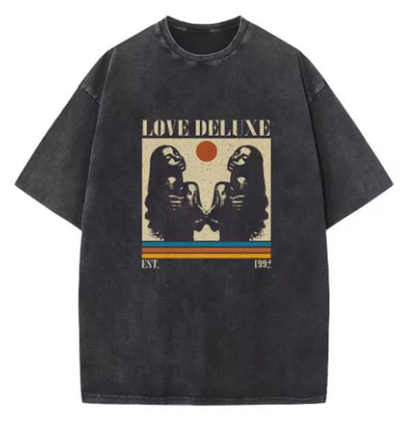 Sade Love Deluxe 2024 Shirts Vintage Harajuku Printing Summer Fans Gift Unisex O-Neck Short Sleeve Casual Cotton T-Shirts