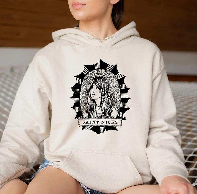 Saint Nicks Tee Shirt, Stevie Nicks Graphic Tee Shirt, 70s Rock Fleetwood Mac Retro Unisex Tshirt