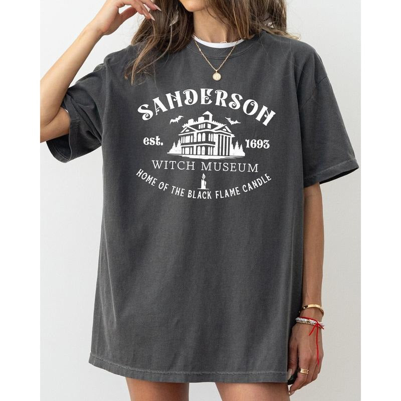 Sanderson Witch Museum, Horror Movie, Skeleton, Skull, Spooky, Aesthetic, Meme, Halloween, Costume, Tshirt, Women's, Comfort Colors Tee, Spooky, Tshirt, Witch, Pumpkin, Ghost, Skeleton