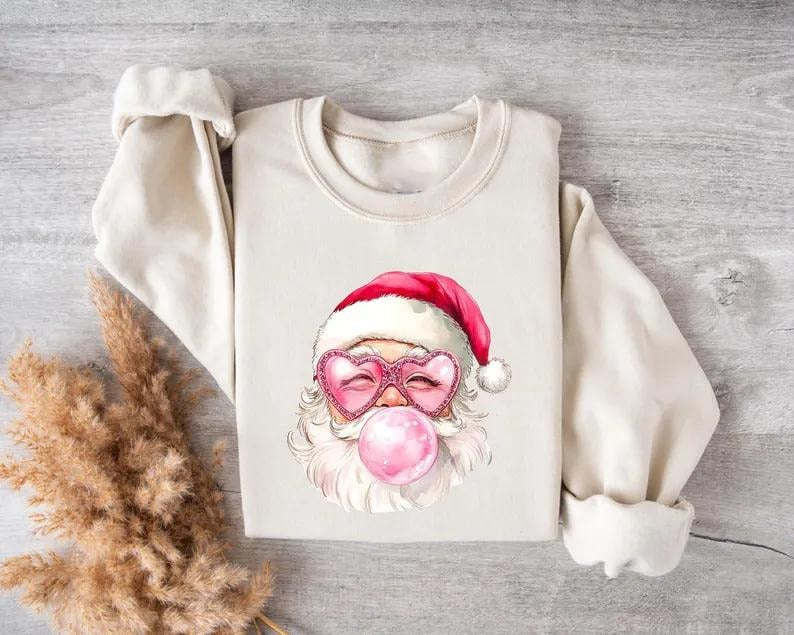 Santa Claus Sweatshirt, Merry Christmas Sweatshirt, Christmas Sweatshirt, Xmas Gift, Cute Winter Sweater, Retro Santa Sweater, Santa Shirt, Cute Santa Shirt, Christmas Sweater Hoodie, Christmas Santa Shirt, Christmas Family Matching Shirtstyle{n002}3