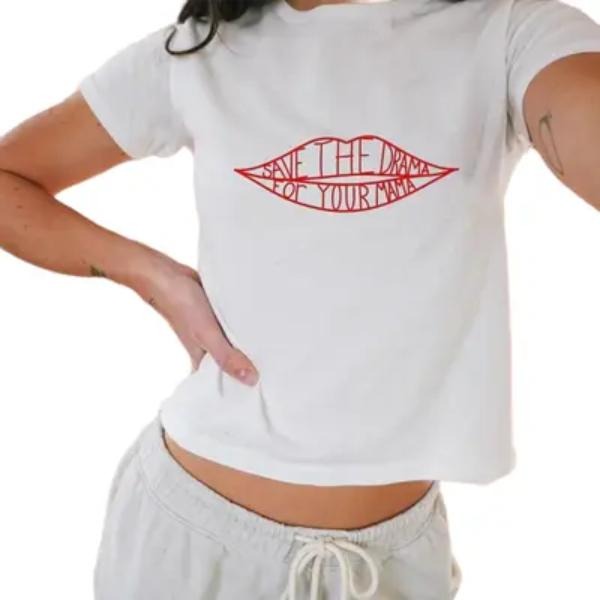 Save the Drama For Your Mama Baby Tee, Friends Series Rachel Green Baby Tee