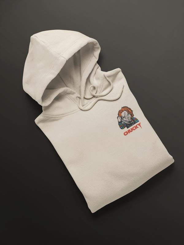 Scary Knife Halloween Embroidered Sweatshirt, Chucky and GhostFace, Menswear Skeleton Gift, Soft Fleece Hoodie, Spooky Season Tops, Horror Movie Sweaters, Womenswear Comfort Style