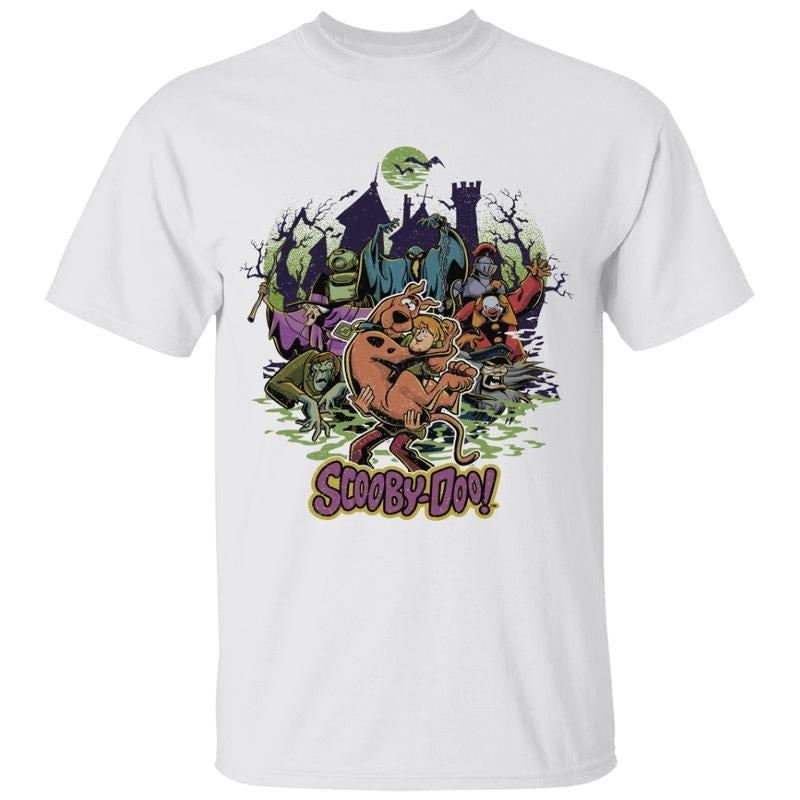 Scooby Shirt, 90s Halloween Movie T-Shirt, Retro Halloween Shirt, Scooby Halloween T-Shirt, Halloween Movie Character Tee, Unisex Classic Cotton Tee with Graphic Print in All Sizes, For Men, For Women