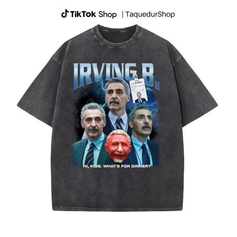 Severance Irving B T-Shirt, Severance Graphic Tee, Vintage Style Unisex Cotton Graphic Tee, Gift for TV Lovers, Lumon, Macrodata Refinement