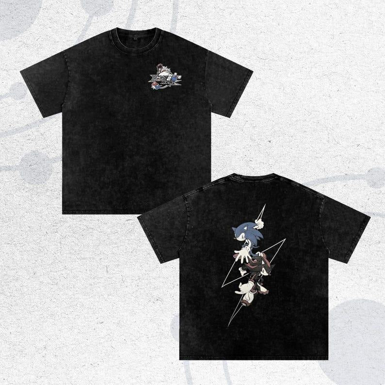 Shadow the Hedgehog Anime T-Shirt - Oversize Tee, The Hedgehog, Shadow the Hedgehog, Perfect Gift for Him ver 1