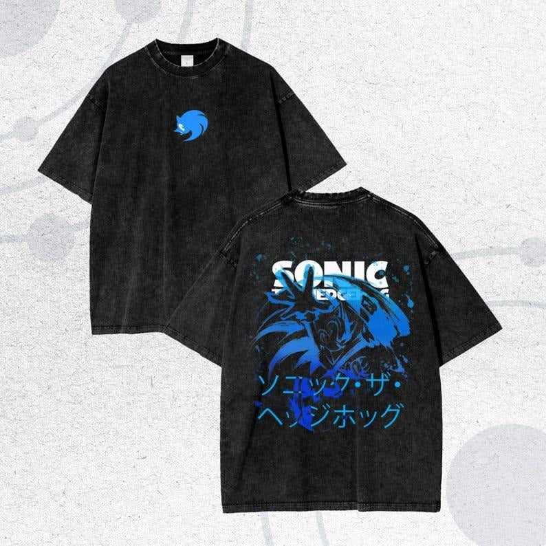 Shadow the Hedgehog Anime T-Shirt - Oversize Tee, The Hedgehog, Shadow the Hedgehog, Perfect Gift for Himstyle{n002}5