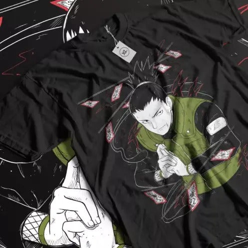 Shikamaru Nara T-Shirt Naruto Shippuden Itachi AnimeManga Gift Shirt All Size