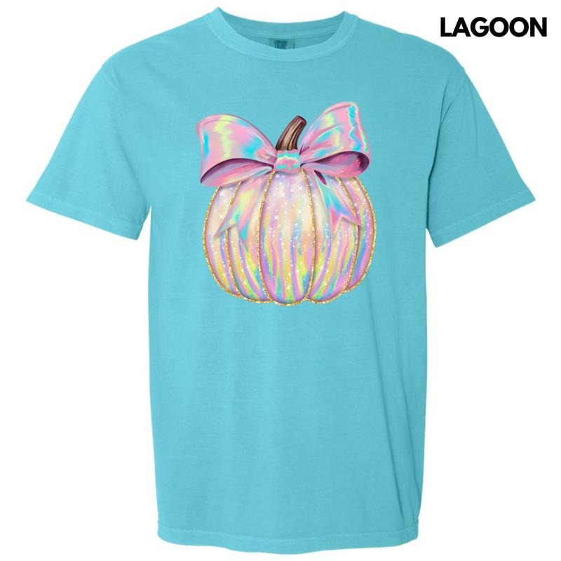 Shimmer Rainbow Pumpkin Comfort Colors T-Shirt 'NLB'