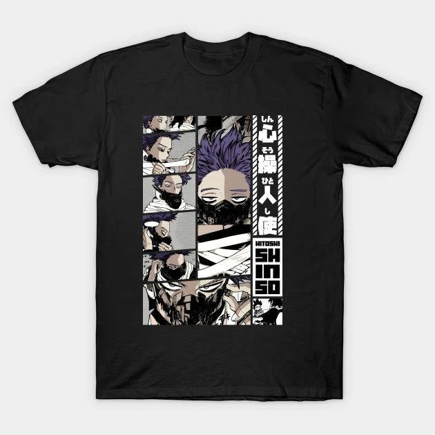 Shinsou Hitoshi T-Shirt, Japanese Anime Tees Unisex Tshirt T-Shirt Tee ALL SIZES