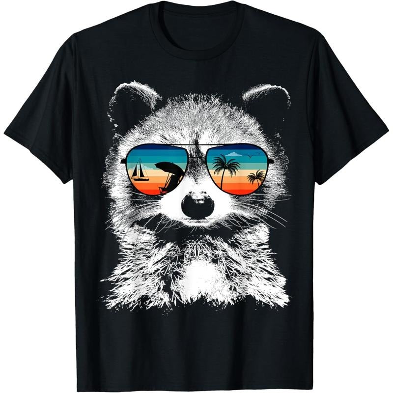 Shirts With Glasses Sunglasses Retro Style T-Shirt made in us