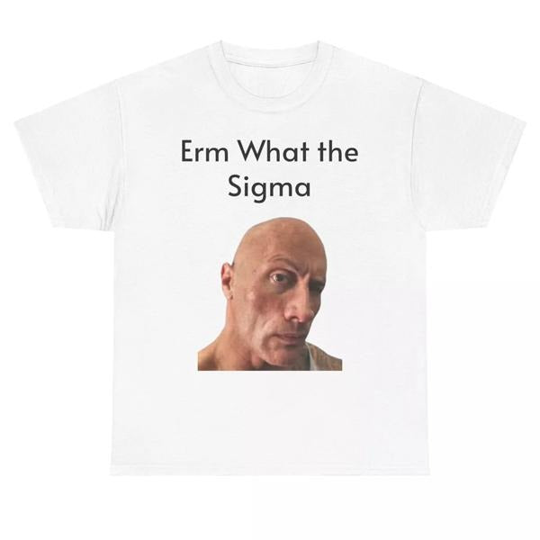 Sigma Heavy Cotton Tee, Retro 90s Graphic T-shirt, Funny Dumb Tee, Meme Shirt, Menswear Womenswear Streetwear, Graphic Movie Shirt