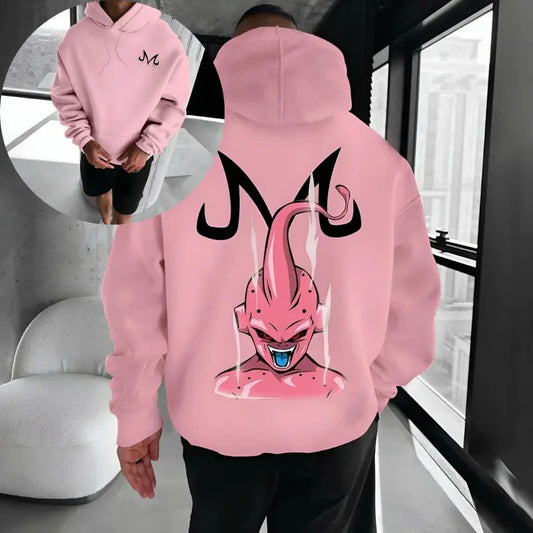 Simple Drag.on B.all Anime Manji Buu Printed Sweatshirt/Hoodie, Manga Hoodie For Men, Gift For Him, Anime Lovers