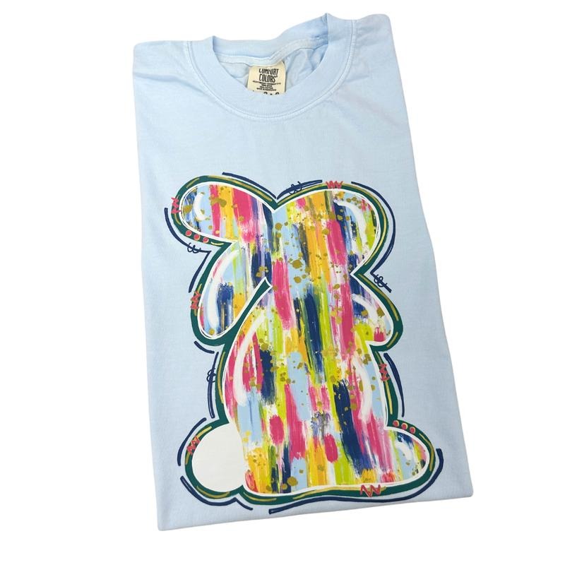 Single Brushstroke Bunny Comfort Colors T-Shirt
