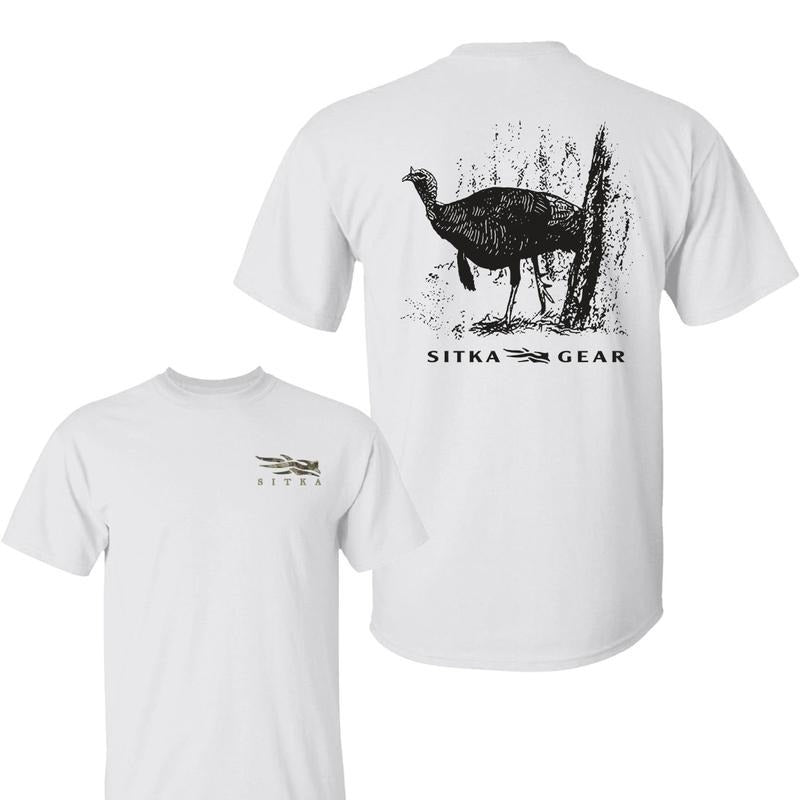 Sitka Wild Turkey Graphic Tee, Classic Hunting-Inspired Shirt, Soft & Durable Cotton, Great for Outdoor & Wildlife Fans Menswear Man Top Tropical