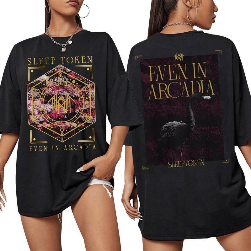 Sleep Token Even in Arcadia Tour 2025 T-Shirt Flamingo, Sleep Token Merch Rock Music Tee, Gifts for Fans Men Women Top Unise