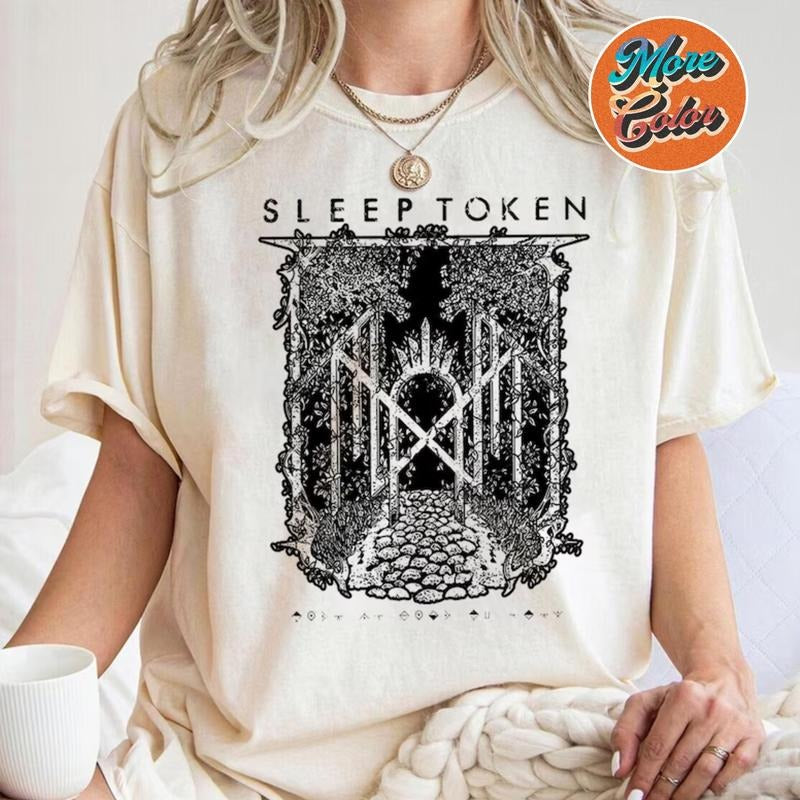 Slp.T0ken Band Rock Shirt, Sleep Music Tour 2025 Shirt, SVintage Sleep Retro 90s, Take Me Back To Eden Shirt, Crew Neck T-shirt, Trending T-shirt