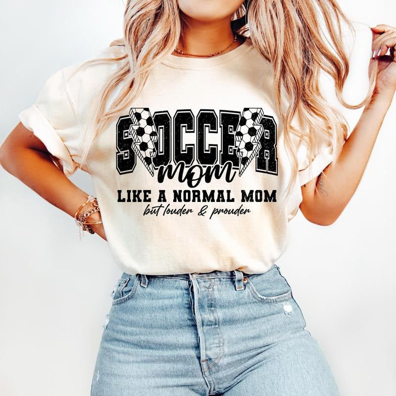 Soccer Mom T-Shirt, Retro Soccer T-Shirt, Loud and Proud Soccer Mama T-Shirt, Soccer Soccer Shirt Game Day T-Shirt, Soccer Team