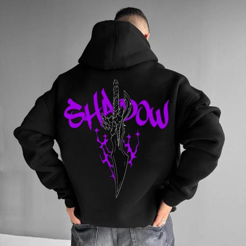 Solo Leveling Anime Hoodie & Tee, Shadow Monarch Design, Streetwear, Oversized, Vintage