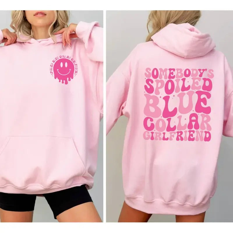 Somebody's Spoiled Girlfriend Shirt, Girlfriend Gift, Spoiled Girlfriend Sweatshirt, Gift From Boyfriend, Unisex Crewneck Pullover Tee, Classic Streetwear