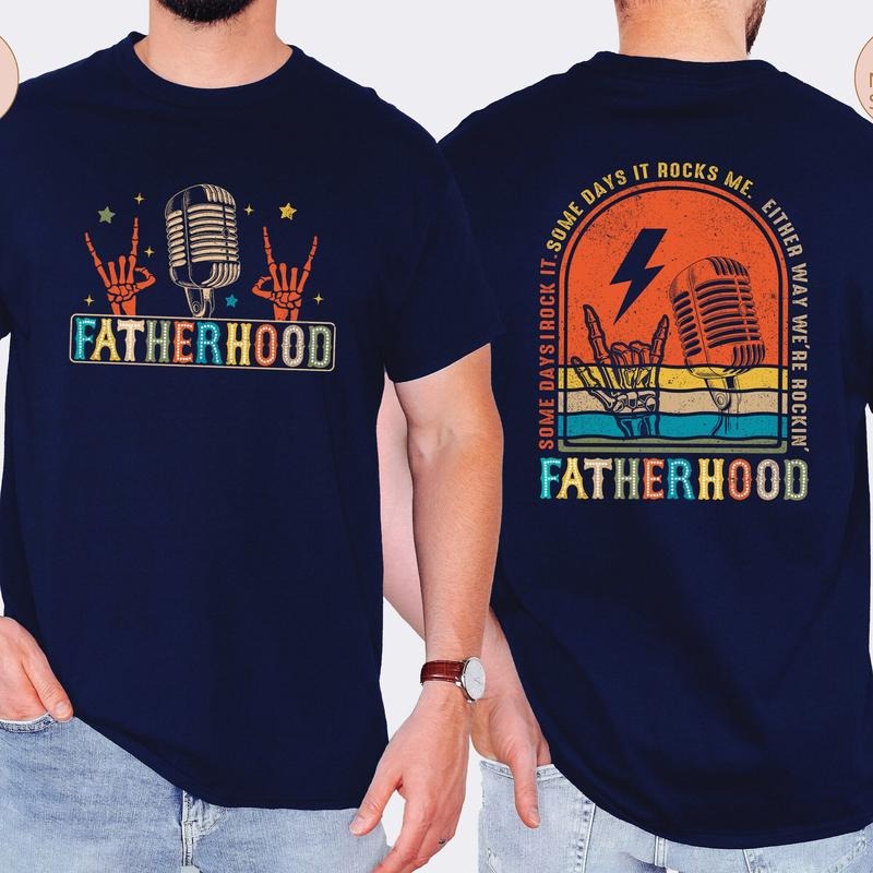 Sometimes I Rock It Sometimes It Rocks Me Shirt, Dad Shirt, Fathers Day Gift, Funny Fatherhood TShirt, New Dad Shirt, Fatherhood Shirt