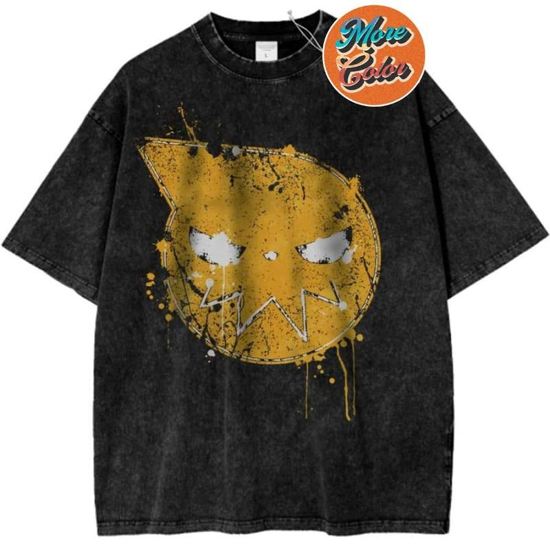 Soul Eater Anime Vintage Shirts, Cotton Unisex T-Shirt, Crew Neck, Size S- 3XL, Menswear Top, Womenswear Top Underwear Streetwear
