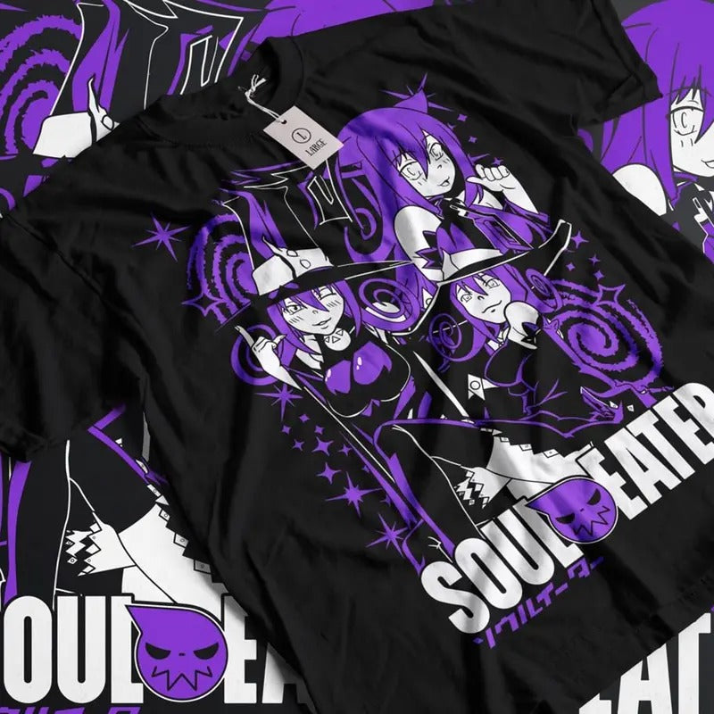 Soul Eater Death The Kid Shirt - Soul Eater Maka Albarn Shirt - Soul Eater Franken Stein - Anime Shirt - Anime Clothing