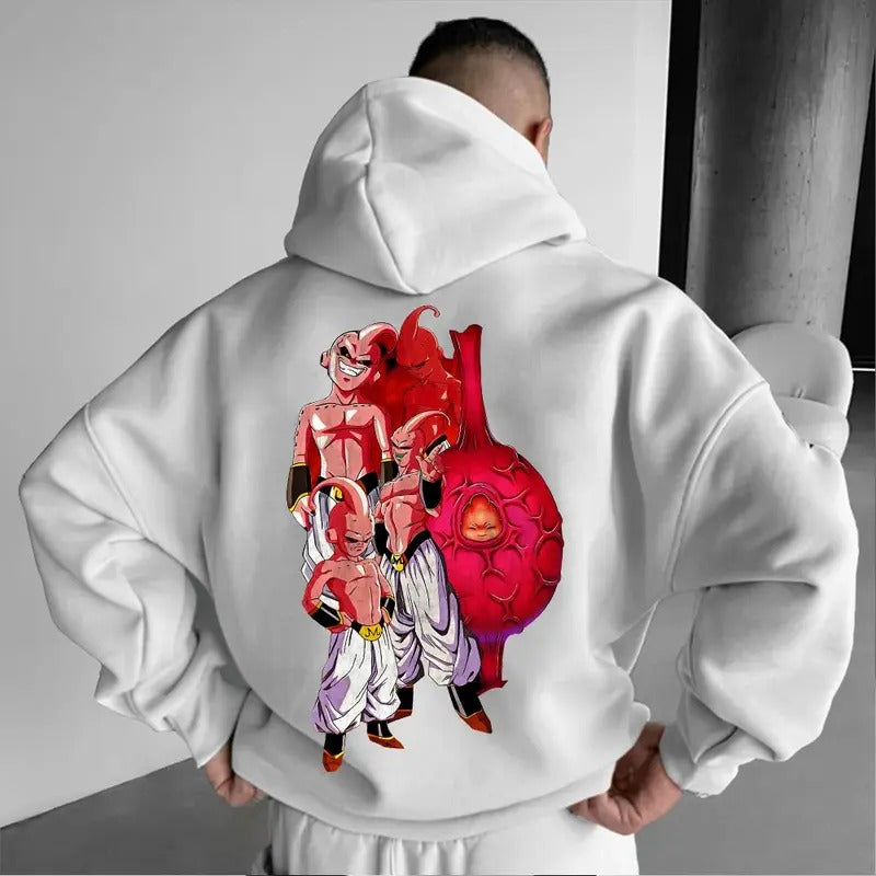 Special Unisex Majin Buu Graphic Print Hoodie, Dragon Ball Anime Printed Hoodie, Manga Hoodie For Men, Best Anime Hoodie, Gift For Anime Lovers, Anime Printed Shirt, DB Gift For Fans, Gift For Him, Gift For Her Tops