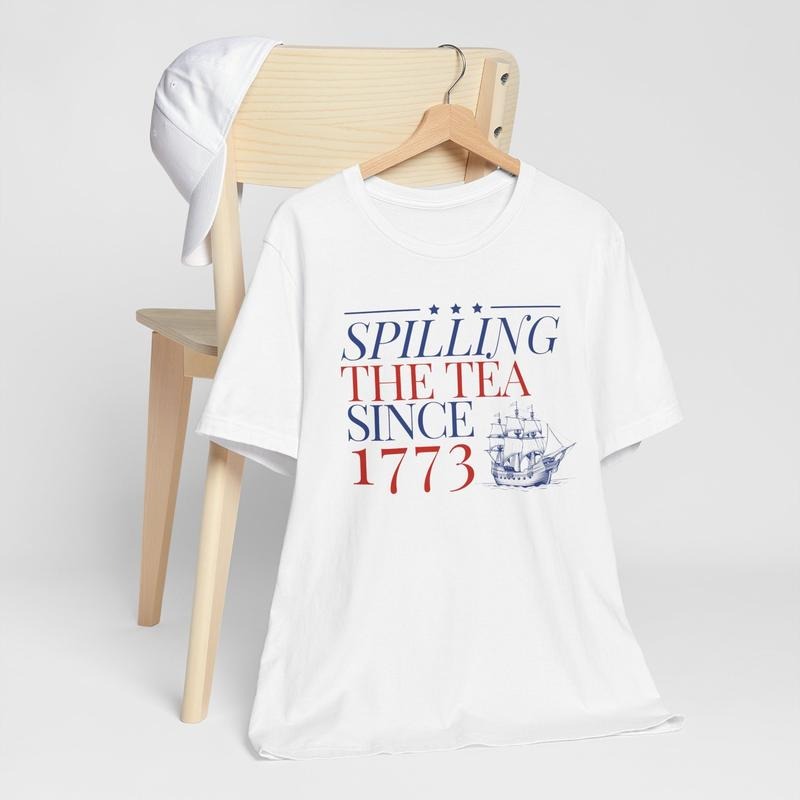 Spilling The Tea Since 1773 T Shirt Hoodie Sweater History Teacher Gift Funny History Teacher T-shirt History Lover Gift style 02