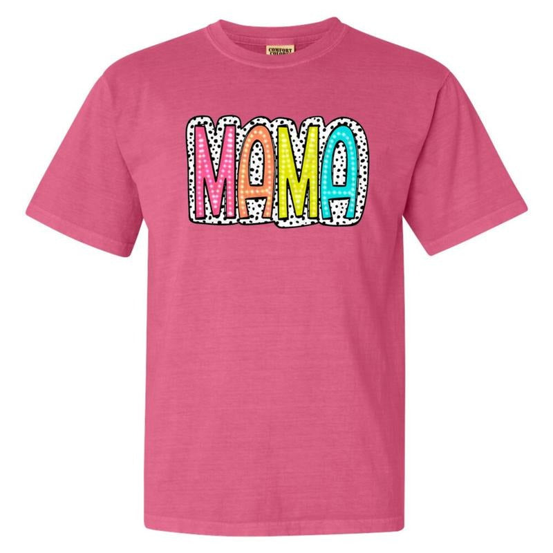 Spotted Neon Mama Comfort Colors T-Shirt
