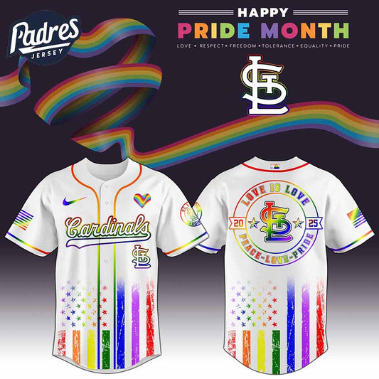 St Louis Cardinals MLB x Happy Pride Month Baseball Jersey - Padres Jersey Oasis: Elevate Your Baseball Style Game