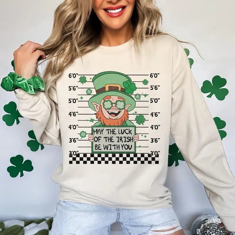 St Patrick's Day Shirt, Leprechaun Sublimation Shirt, St Patrick's Sublimation Shirt, Retro Leprechaun Shirt, Funny St Patrick's Shirt Hodie and Sweater, T-Shirt