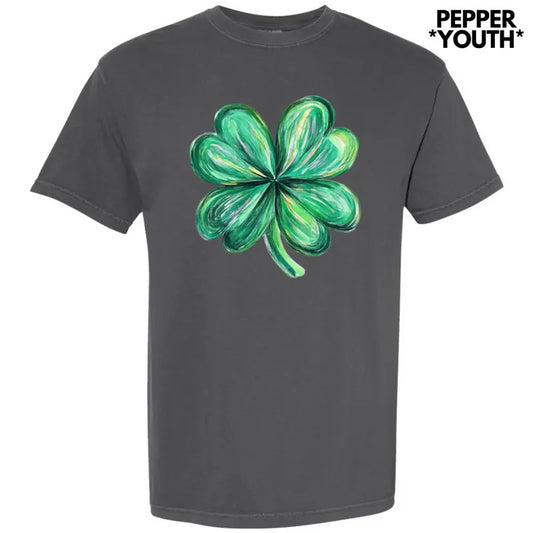 *** St. Patrick's Day Shamrock Comfort Colors T-Shirt (Youth)