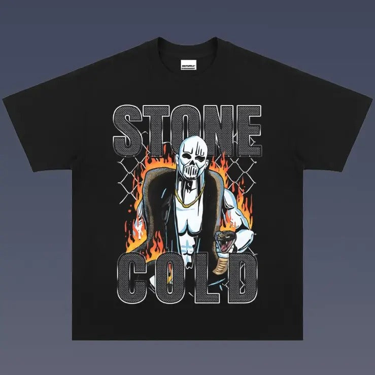 Stone Cold Vintage Tee, Stone Cold T-Shirt, WWE Shirt, Vintage Graphic Tees, Unisex Wrestler Shirt Top Menswear Womenswear Streetwearstyle{n002}3