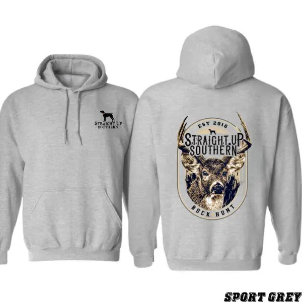 Straight Up Southern Buck Hunt T-shirt Sweatshirt Hoodie, Deer Hunting Sweatshirt, Big Buck Shirt, Women's Clothing Comfort, Retro Womenswear vintage hoodie