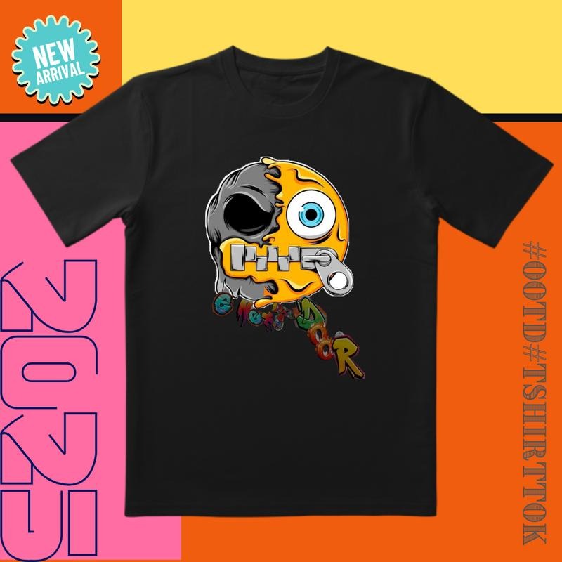 'Cute Party' Tee | 3D Cut & Neon Clash | Trendy Essential for Dates/Parties/Streetwear