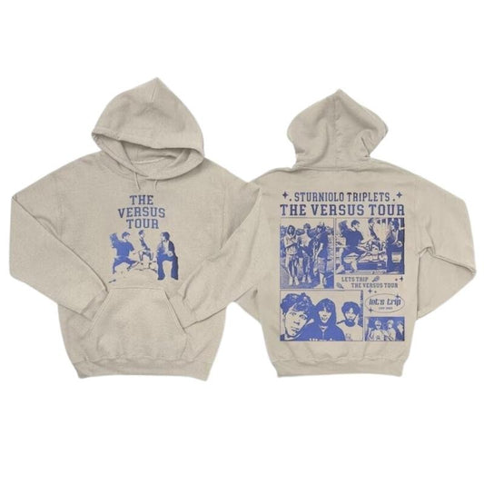 Sturniolo Triplets Iconic Shirt 2 Side, The Versus Tour 2023 Concert Ticket Vintage 90s Graphic Shirt, Unisex Gift Hoodie