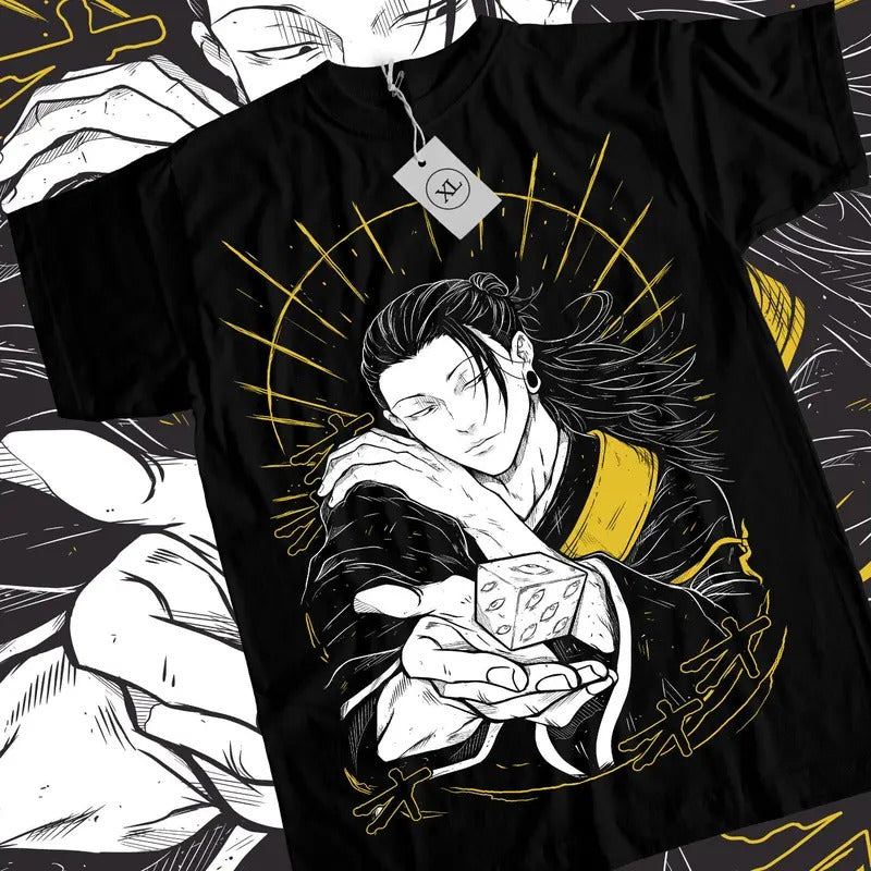 Suguru Geto T-Shirt S-4XL Jujutsu Kaisen shirt Getou jjk Anime Black shirt Tshirt S-4XL