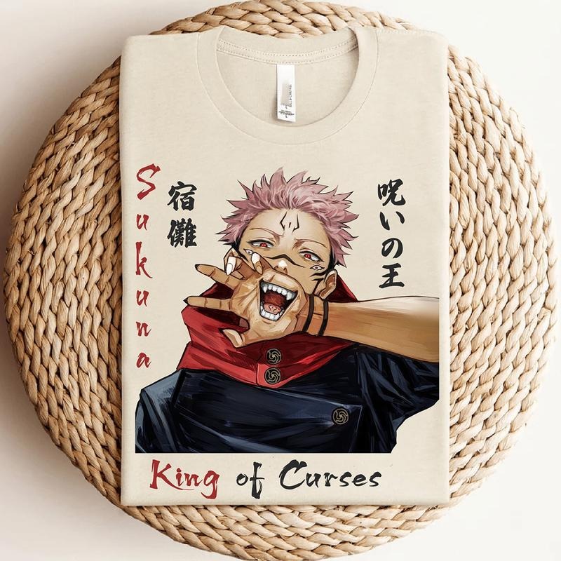 Sukuna Shirt, Jujutsu Kaisen Shirt, Anime Graphic Tees, Gift For Him, Gift For Her, Anime Shirt, Anime Gifts, Anime Merch