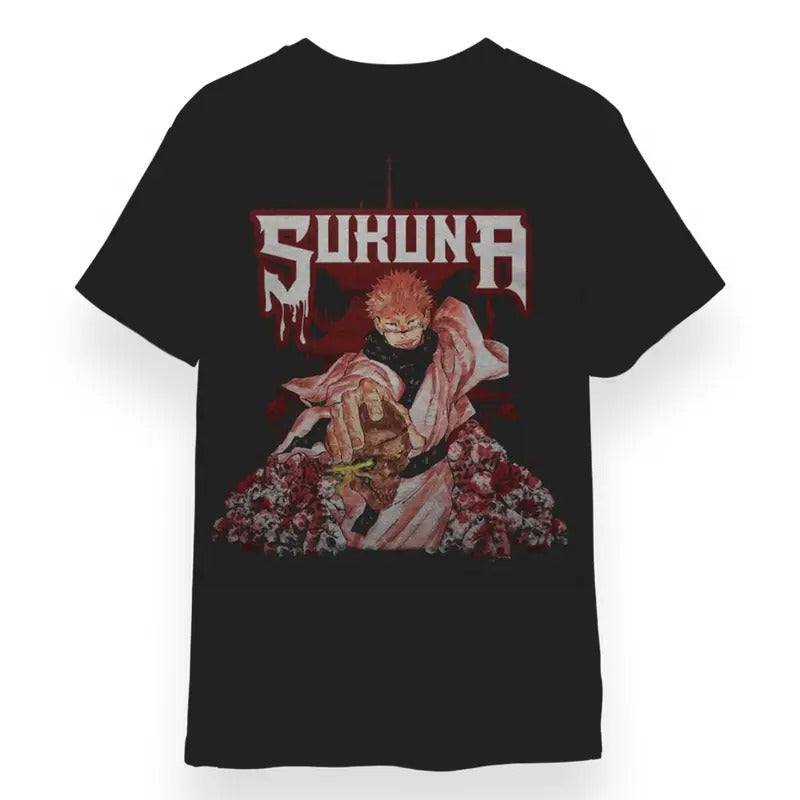 Sukuna Tee , Anime Sukuna Tshirt , Anime Sukuna Merch , Gift For Fans Anime , Gift For Birthday Menswear Top Underwear Streetwear Shortsleeve Tropical